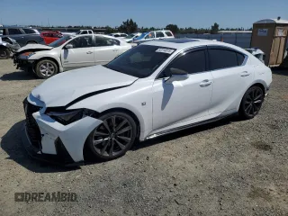 2023 Lexus IS 350 F Sport z VIN JTHGZ1B21P5058977, wystawiony jako Copart lot #52218815 z przebiegiem 48 222 mil mil oraz Szkoda całkowita • Salvage title. Historia ofert i sprzedaży dostępna na DreamBid. Obrazek 1.