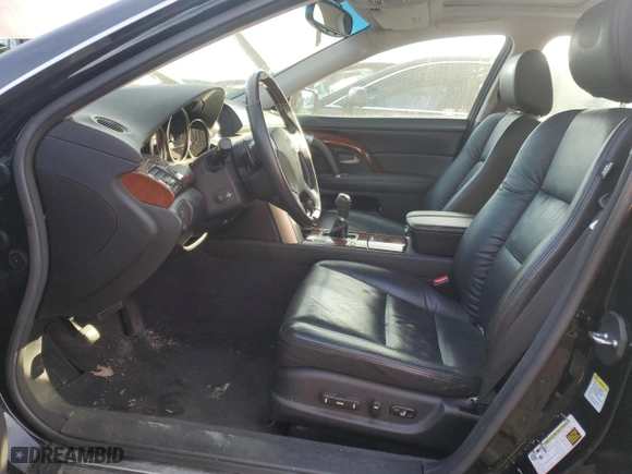2009 Acura RL Tech Pkg with VIN JH4KB26659C000306, listed as a Copart auction lot 41802015 with 127,831 mi miles and Salvage Title. Bid and sale history available at carsss.com. Image 7.