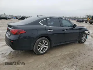 2018 Infiniti Q70 Luxe with VIN JN1BY1ARXJM220246, listed as a Copart auction lot 43276115 with 133,292 mi miles and Salvage title. Bid and sale history available at DreamBid. Image 3.