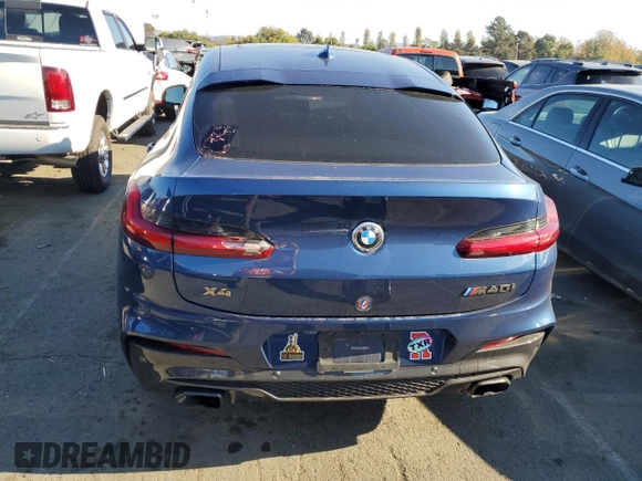2020 BMW X4 M40i with VIN 5UX2V5C05LLE69575, listed as a Copart auction lot 75055123 with 59,810 mi miles. Bid and sale history available at carsss.com. Image 6.
