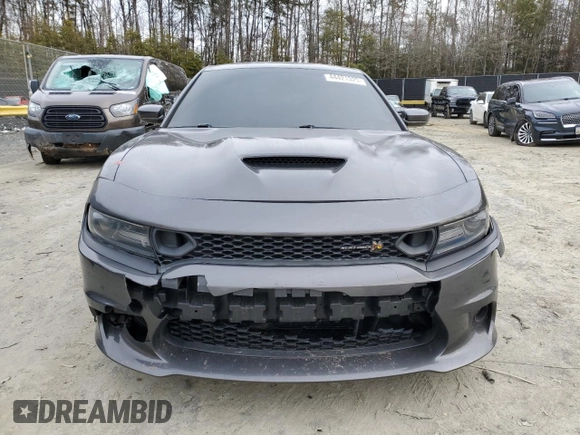 2019 Dodge Charger Scat Pack with VIN 2C3CDXGJ5KH742227, listed as a Copart auction lot 44421325 with 70,467 mi miles and Salvage Title. Bid and sale history available at DreamBid. Image 5.