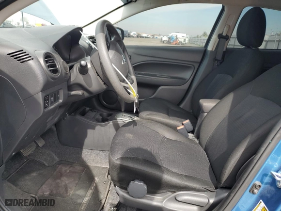 2022 Mitsubishi Mirage G4 ES with VIN ML32FUFJ5NHF06906, listed as a Copart auction lot 45228665 with 21,656 mi miles and Salvage Title. Bid and sale history available at carsss.com. Image 7.