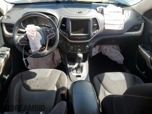 2017 Jeep Cherokee Latitude with VIN 1C4PJLCB9HW573398, listed as a Copart auction lot 52309075 with Not Provided miles and Salvage Title. Bid and sale history available at carsss.com. Image 8.