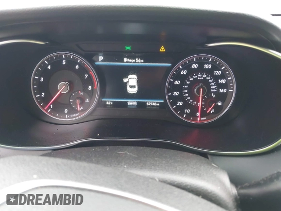 2021 Genesis G70 2.0T with VIN KMTG64LA3MU075557, listed as a IAAI auction lot 41484410 with 52,740 mi miles and . Bid and sale history available at DreamBid. Image 7.