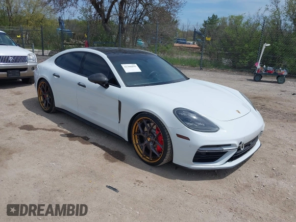 2019 Porsche Panamera Turbo with VIN WP0AF2A7XKL145364, listed as a IAAI auction lot 42206095 with 65,454 mi miles and . Bid and sale history available at DreamBid. Image 1.