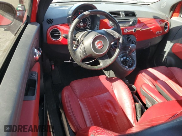 2015 FIAT 500 Turbo with VIN 3C3CFFHH6FT690068, listed as a Copart auction lot 42636185 with 79,249 mi miles and Salvage Title. Bid and sale history available at carsss.com. Image 8.