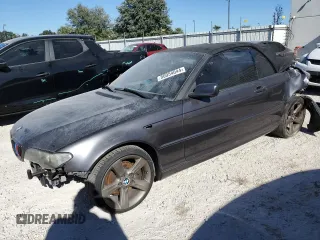 2005 BMW 3 Series 325Ci with VIN WBABW33445PL37340, listed as a Copart auction lot 80054044 with 169,342 mi miles and Salvage Title. Bid and sale history available at carsss.com. Image 1.