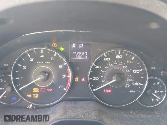 2012 Subaru Outback 2.5i with VIN 4S4BRBAC9C3250242, listed as a IAAI auction lot 42581147 with 185,699 mi miles and . Bid and sale history available at DreamBid. Image 7.