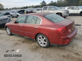 2004 Infiniti G35 w/Leather with VIN JNKCV51EX4M615173, listed as a Copart auction lot 51062735 with 196,641 mi miles and Clean Title. Bid and sale history available at carsss.com. Image 2.
