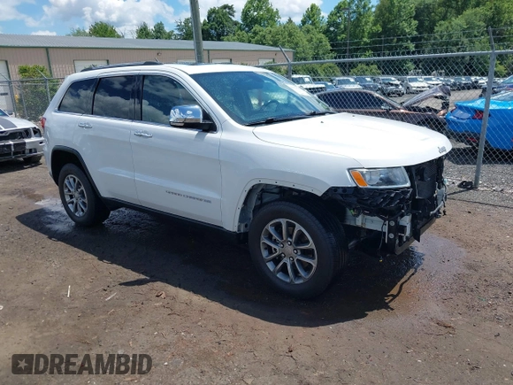 2014 Jeep Grand Cherokee Limited with VIN 1C4RJFBG3EC350648, listed as a IAAI auction lot 42523221 with 125,447 mi miles and . Bid and sale history available at DreamBid. Image 1.