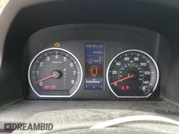 2011 Honda CR-V EX-L with VIN 5J6RE4H71BL035529, listed as a Copart auction lot 53527234 with 154,063 mi miles and Salvage Title. Bid and sale history available at carsss.com. Image 9.