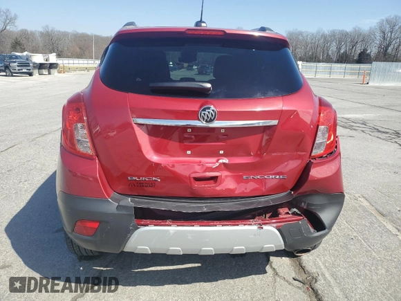2016 Buick Encore with VIN KL4CJASB7GB624305, listed as a Copart auction lot 47380465 with 132,062 mi miles and Salvage Title. Bid and sale history available at DreamBid. Image 6.
