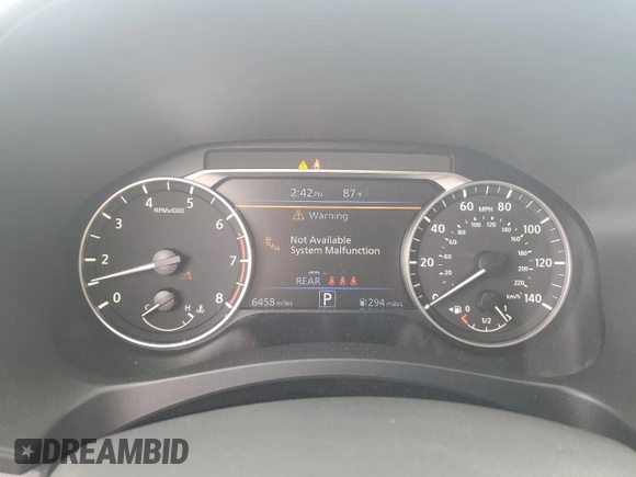 2024 Nissan Altima SR with VIN 1N4BL4CV6RN419717, listed as a Copart auction lot 60755035 with 6,458 mi miles and Salvage title. Bid and sale history available at DreamBid. Image 9.