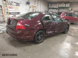2011 Ford Fusion SE with VIN 3FAHP0HA0BR100216, listed as a IAAI auction lot 41655555 with 55,002 mi miles. Bid and sale history available at carsss.com. Image 4.