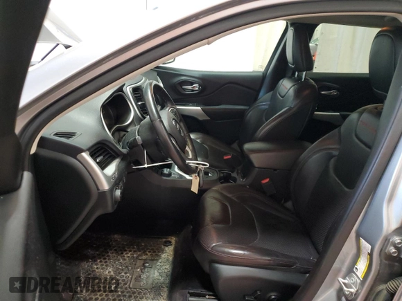 2017 Jeep Cherokee Trailhawk L Plus with VIN 1C4PJMBBXHW666051, listed as a Copart auction lot 51605455 with 99,259 mi miles and Salvage Title. Bid and sale history available at carsss.com. Image 7.