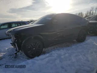 2022 BMW X6 M with VIN 5YMCY0C05N9K36137, listed as a Copart auction lot 88100105 with 13,398 mi miles and Salvage Title. Bid and sale history available at carsss.com. Image 1.