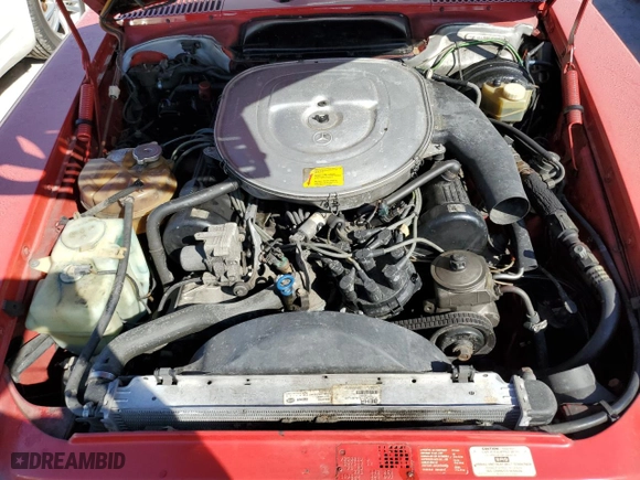 1987 Mercedes-Benz 560 Series 560SL with VIN WDBBA48D8HA071312, listed as a Copart auction lot 75493394 with NaN miles and Non Repairable. Bid and sale history available at carsss.com. Image 11.