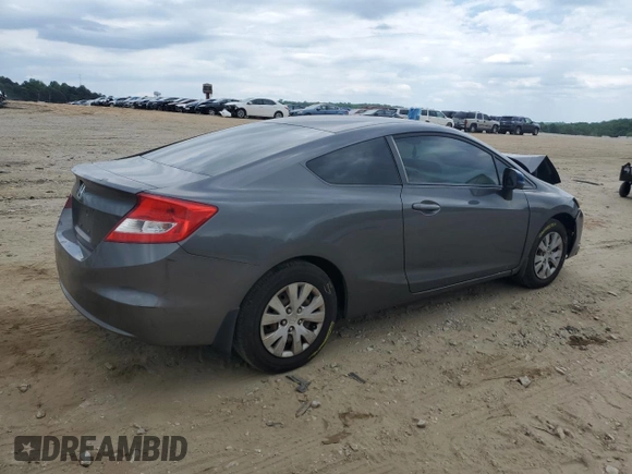 2012 Honda Civic Cpe LX with VIN 2HGFG3B56CH509026, listed as a Copart auction lot 52236744 with 178,795 mi miles and Salvage Title. Bid and sale history available at carsss.com. Image 3.