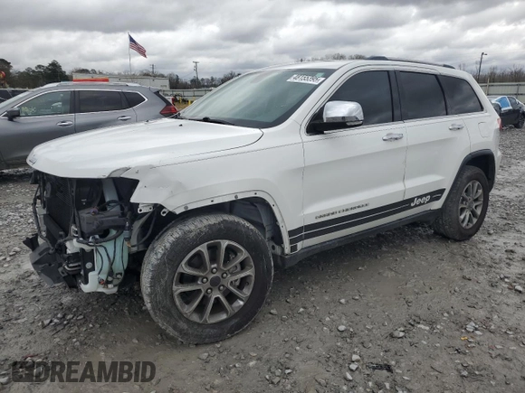 2014 Jeep Grand Cherokee Limited with VIN 1C4RJEBG5EC573283, listed as a Copart auction lot 48155395 with 141,645 mi miles and Salvage Title. Bid and sale history available at carsss.com. Image 1.