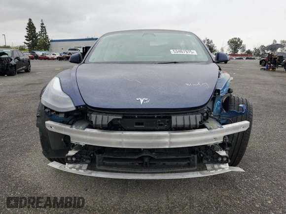 2022 Tesla Model 3 Long Range with VIN 5YJ3E1EB1NF341432, listed as a Copart auction lot 53467975 with 38,184 mi miles and Salvage Title. Bid and sale history available at DreamBid. Image 5.