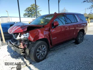 2022 Chevrolet Tahoe LT z VIN 1GNSCNKD8NR164572, wystawiony jako Copart lot #49439175 z przebiegiem 58 152 mil mil oraz Szkoda całkowita • Salvage title. Historia ofert i sprzedaży dostępna na DreamBid. Obrazek 1.