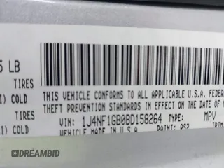 2011 Jeep Patriot Latitude with VIN 1J4NF1GB0BD158264, listed as a IAAI auction lot 41804584 with 191,968 mi miles and . Bid and sale history available at DreamBid. Image 9.