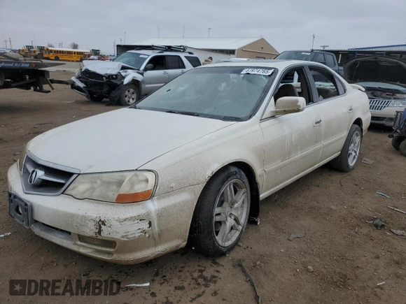 2003 Acura TL Type S with VIN 19UUA56893A061016, listed as a Copart auction lot 44974765 with 0 mi miles and Salvage Title. Bid and sale history available at carsss.com. Image 1.