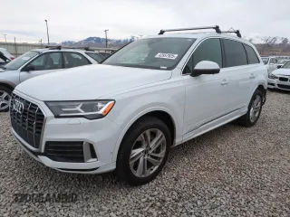 2021 Audi Q7 Premium with VIN WA1AJAF71MD023923, listed as a Copart auction lot 42857925 with 81,346 mi miles and Salvage Title. Bid and sale history available at carsss.com. Image 1.