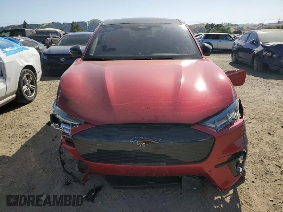2023 Ford Mustang Mach-E GT with VIN 3FMTK4SX1PMA57884, listed as a Copart auction lot 56065954 with 4,708 mi miles and Salvage Title. Bid and sale history available at DreamBid. Image 5.