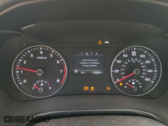 2019 Kia Forte LXS with VIN 3KPF24AD0KE083453, listed as a Copart auction lot 50039982 with 46,584 mi miles and Salvage Title. Bid and sale history available at DreamBid. Image 9.
