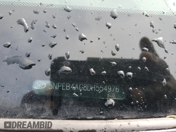 2013 Hyundai Sonata GLS z VIN 5NPEB4AC8DH554976, wystawiony jako Copart lot #54862045 z przebiegiem 283 889 mil mil oraz Szkoda całkowita • Salvage title. Historia ofert i sprzedaży dostępna na DreamBid. Obrazek 12.