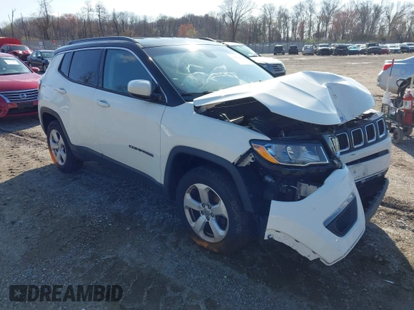 2018 Jeep Compass Latitude z VIN 3C4NJDBB9JT436746, wystawiony jako IAAI lot #41857850 z przebiegiem 126 610 mil mil oraz . Historia ofert i sprzedaży dostępna na DreamBid. Obrazek 1.