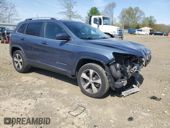 2019 Jeep Cherokee Limited with VIN 1C4PJMDXXKD426638, listed as a Copart auction lot 53851505 with 76,053 mi miles and Salvage Title. Bid and sale history available at carsss.com. Image 4.