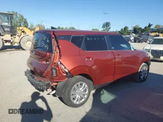 2020 Kia Soul LX with VIN KNDJ23AUXL7122250, listed as a Copart auction lot 75156234 with 55,572 mi miles and Salvage Title. Bid and sale history available at carsss.com. Image 3.