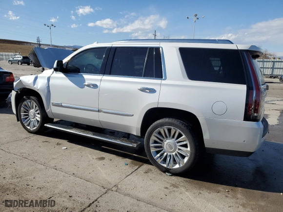 2019 Cadillac Escalade Platinum with VIN 1GYS4DKJ7KR277778, listed as a Copart auction lot 80351154 with 64,325 mi miles and Salvage Title. Bid and sale history available at carsss.com. Image 2.