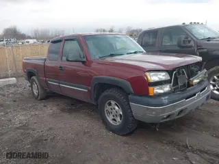 2003 Chevrolet Silverado 1500 LS with VIN 1GCEK19T63E315427, listed as a IAAI auction lot 41684385 with 122,553 mi miles. Bid and sale history available at carsss.com. Image 1.