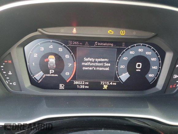 2019 Audi Q3 Premium with VIN WA1AECF32K1078862, listed as a Copart auction lot 69554892 with 38,022 mi miles. Bid and sale history available at carsss.com. Image 9.