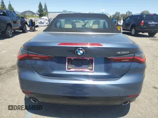 2024 BMW 4 Series 430i z VIN WBA23AT05RCP03975, wystawiony jako Copart lot #56381405 z przebiegiem Nie podano mil oraz Szkoda całkowita • Salvage title. Historia ofert i sprzedaży dostępna na DreamBid. Obrazek 6.