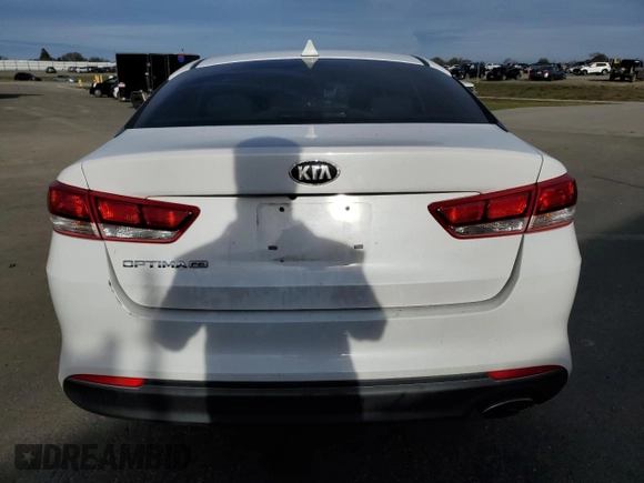 2017 Kia Optima LX with VIN 5XXGT4L3XHG162876, listed as a Copart auction lot 87487884 with 100,712 mi miles and Salvage Title. Bid and sale history available at carsss.com. Image 6.