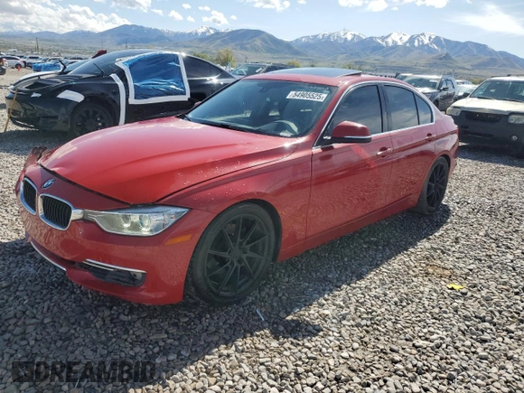 2015 BMW 3 Series 328i xDrive with VIN WBA3B3G58FNT19309, listed as a Copart auction lot 54905525 with 103,098 mi miles and Salvage title. Bid and sale history available at DreamBid. Image 1.