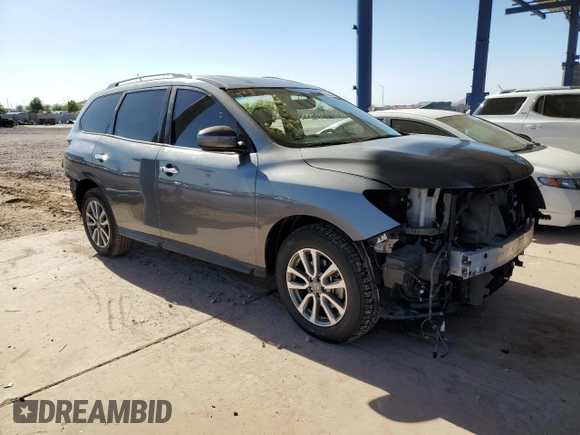 2016 Nissan Pathfinder Platinum with VIN 5N1AR2MN0GC629225, listed as a Copart auction lot 80952774 with 144,255 mi miles and Salvage Title. Bid and sale history available at carsss.com. Image 4.