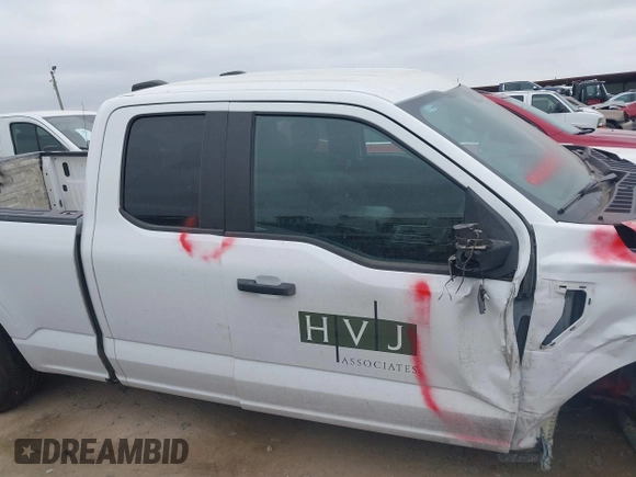 2023 Ford F-150 XL with VIN 1FTEX1CP9PKD57496, listed as a IAAI auction lot 40744859 with 56,487 mi miles and . Bid and sale history available at DreamBid. Image 13.
