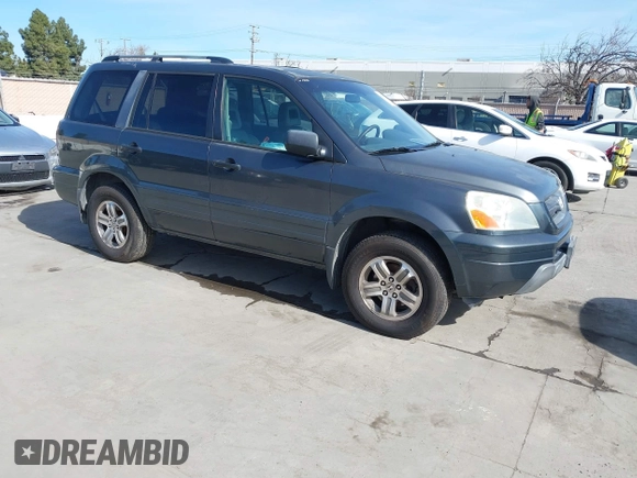 2005 Honda Pilot EX-L z VIN 2HKYF18585H537345, wystawiony jako IAAI lot #41645276 z przebiegiem 140 561 mil mil oraz . Historia ofert i sprzedaży dostępna na DreamBid. Obrazek 1.