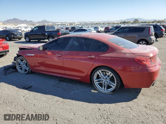 2016 BMW 6 Series 640i with VIN WBA6D0C50GG432558, listed as a Copart auction lot 76141594 with 69,286 mi miles and Salvage Title. Bid and sale history available at carsss.com. Image 2.