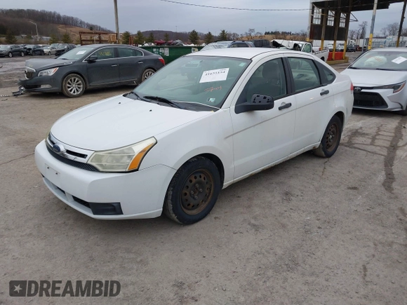 2008 Ford Focus S with VIN 1FAHP34N78W283744, listed as a IAAI auction lot 41655154 with 223,753 mi miles. Bid and sale history available at carsss.com. Image 2.