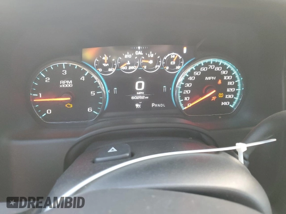 2020 GMC Yukon Denali with VIN 1GKS2CKJ7LR176011, listed as a Copart auction lot 82443504 with 60,252 mi miles and Salvage Title. Bid and sale history available at carsss.com. Image 9.
