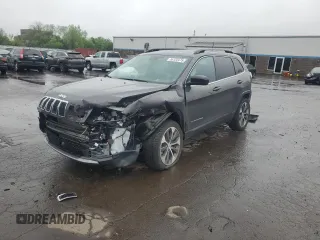 2022 Jeep Cherokee Limited with VIN 1C4PJMDX1ND515129, listed as a Copart auction lot 55123475 with 18,723 mi miles and Salvage title. Bid and sale history available at DreamBid. Image 1.