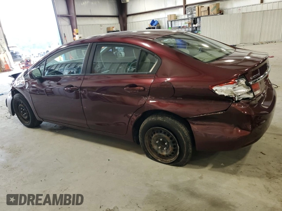 2015 Honda Civic LX with VIN 2HGFB2F50FH505934, listed as a Copart auction lot 56029315 with 66,355 mi miles and Salvage title. Bid and sale history available at DreamBid. Image 2.