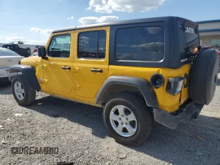 2021 Jeep Wrangler Unlimited Sport with VIN 1C4HJXKN4MW606809, listed as a Copart auction lot 56288484 with 59,561 mi miles and Salvage title. Bid and sale history available at DreamBid. Image 3.