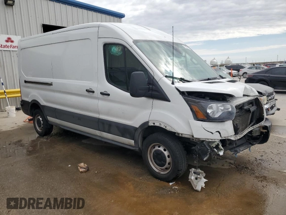 2024 Ford Transit Cargo with VIN 1FTBR1C80RKA15590, listed as a Copart auction lot 47407495 with 28,463 mi miles and Salvage Title. Bid and sale history available at DreamBid. Image 4.